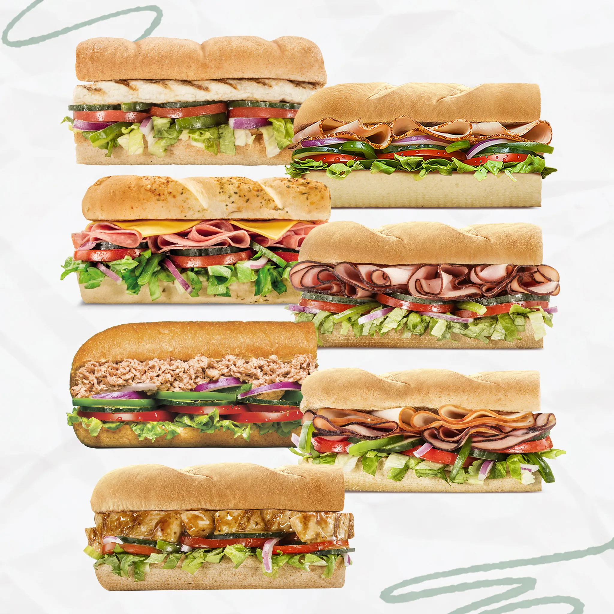 Subs Clásicos - Sub del día para toda la semana