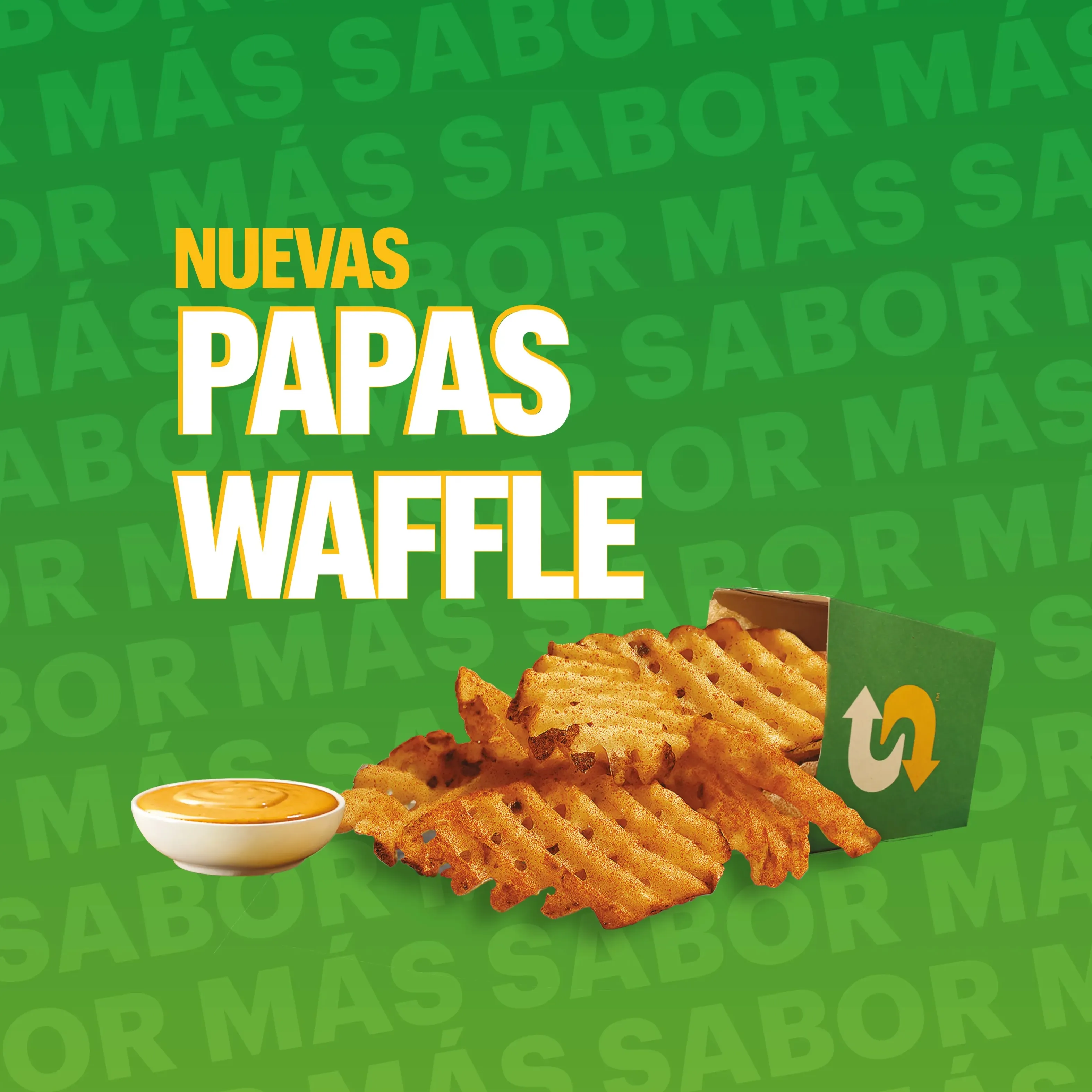 Papas Waffle - Acompañamiento crujiente